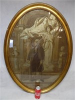 1800's George Washington Reverse Glass Painting