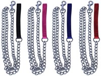 Pet Champion 5ft Chain Leash with Nylon Handle