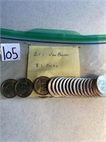 21- VAN BUREN $1 COINS