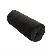 Solid Color Bolster Pillow - Black (1)