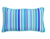 Seaglass Stripe Lumbar Outdoor Throw Pillow (2-Pk)
