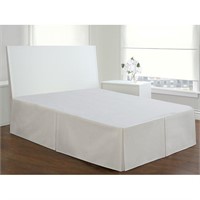 Basic Cotton Rich 14" Bed Skirt (Twin Size) White