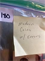 MODERN COINS WITH ERRORS