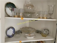 2 Shelves of Misc. Glass and Dishes