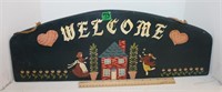 Wood Reversible Welcome/Merry Christmas Sign