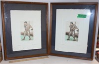 D Olson "At Bat" Signed Etchings 3/250 & 169/250