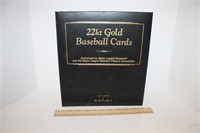 Danbury Mint 22K Gold Baseball Cards in Album