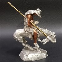 1990 Masterworks Pewter "The End of the Trail"