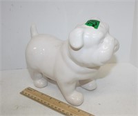 Small White Dog Statue