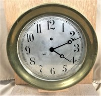 Chelsea Brass Ships Clock, Working, 10"Dia