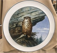 Large Owl Plaque, 17 1/2" Dia, Conjoined Mark