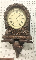 Carved Eagle/Fruit & Nuts Wall Clock, Walnut