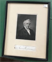 James Buchanan Cut Signature & Engraving