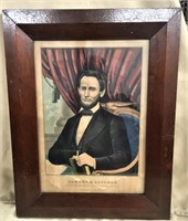 Currier & Ives Print Abraham Lincoln 1861