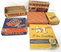 Lot of 6,Cardboard Candy Boxes