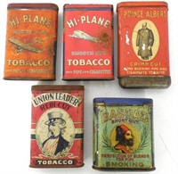 Lot of 5,Various Tobacco Tins