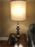 Brass Lamp with Golf Themed Book Ends
