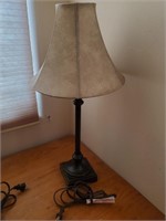 Lamp W/ Shade, Square Base