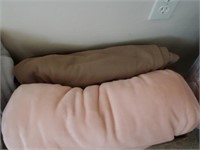 2pc Blankets, Peach, Brown