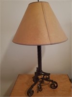Metal Base Lamp W/ Shade