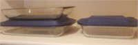 Glass Baking/ Storage Dishes, Some Lids