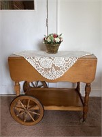 Vintage Maple Tea Cart