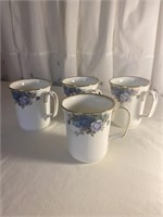 Royal Albert MOONLIGHT ROSE Set of 4 Mugs