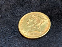 1881 5 Dollar Gold Coin