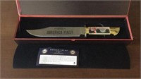Donald Trump America First Bowie Knife