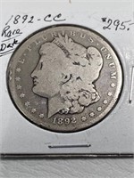 1892-CC $1 Rare Date