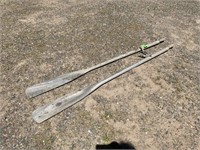 PAIR OF ALUMINUM BOAT OARS