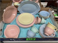 VINTAGE LU-RAY PASTEL DISHES & CUPS - MORE