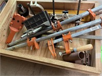 PIPE & BAR CLAMPS - WOOD WORKERS VISE - ETC