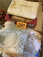 DOILIES - HAND STITCHED DISH TOWELS - MORE
