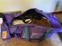 DUFFLE BAG W/ SMALL TRAVEL BAGS & MORE