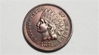 1874 Indian Head Cent Penny Extremely High Grade