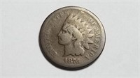 1876 Indian Head Cent Penny