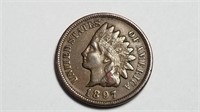 1897 Indian Head Cent Penny High Grade