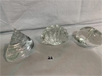 Crystal glass sea shells (3)