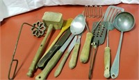 Kitchen hand utensils, wood handles