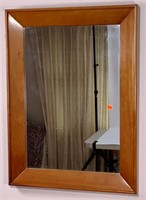 Cherry mirror, flat sides, 23.5" x 31.5", hand