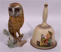 Goebel owl, W. Germany 6" tall / Hummel