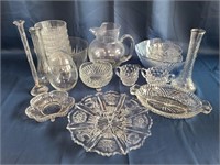 Large lot of Glassware - Mostly Clear