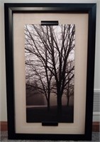 Raised Relief Framed Tree Print