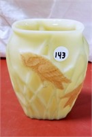 Pheonix Glass Vase with owls