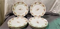 Hand painted china plates, Limoges France