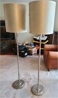 Pair of Tall Very Stylish Floor Lamps