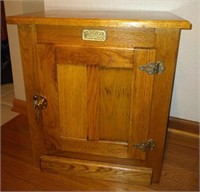 Amish Made White Clad Ice Box Side Table