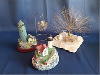 Lot of Decorative Items Including 2 Lighthouses