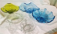 Glass candy or condiment dishes, Candlewick